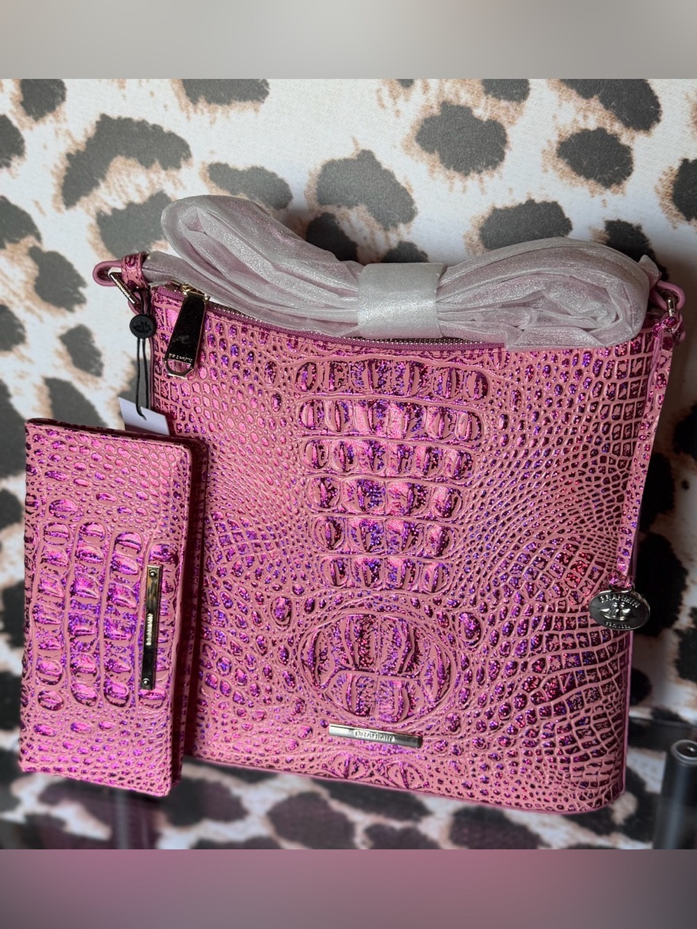 FIRM $ SET BRAHMIN KATIE EMPOWER CROSSBODY BAG & ADY WALLET BCA